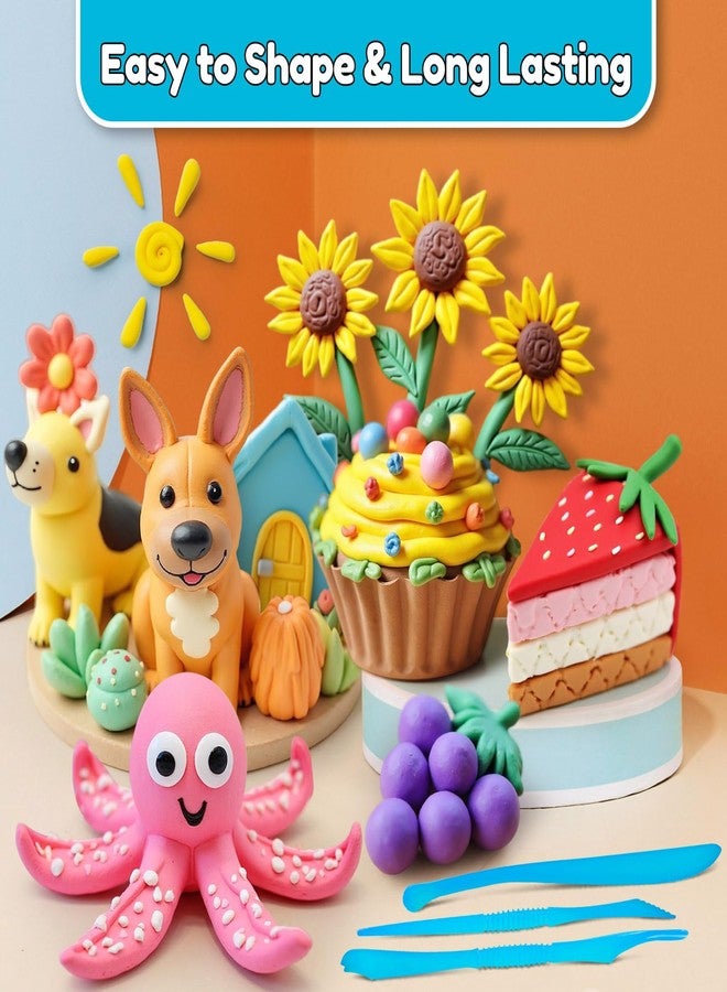 YOPINSAND Air Dry Clay 145 Colors, Modeling Clay for Kids, DIY Molding Magic Toy with Tools, Gift for Kids Boys Girls - Image 4